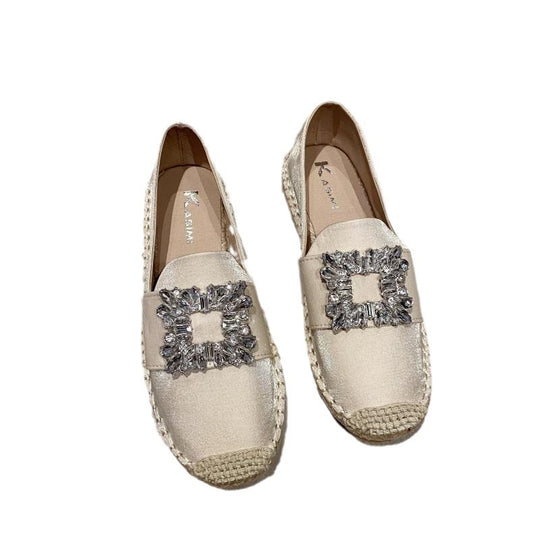 Damen Espadrilles mit glitzernden Applikationen und komfortablem Fußbett R&B