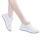 Damen trendige Sport Sneakers mit atmungsaktivem Strick-Obermaterial R&B