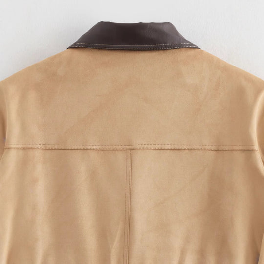 Damen Übergangsjacke mit praktischen Taschen und stilvollem Kragen R&B