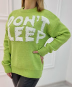 Damen Kuscheliger Statement-Pullover mit Motiv R&B