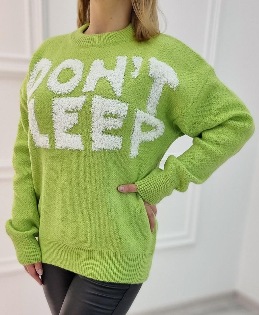 Damen Kuscheliger Statement-Pullover mit Motiv R&B