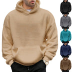 Unisex nan kuscheliger Teddy-Fleece Hoodie mit überlanger Passform und Kängurutasche R&B