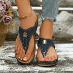 Damen Zehentrenner-Sandalen mit atmungsaktivem Obermaterial und ergonomischem Fußbett R&B