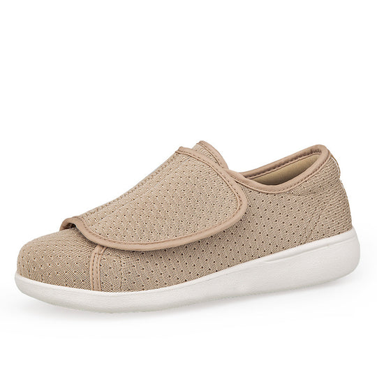 Herren nan orthopädischer Pantoffel mit verstellbarem Klettverschluss, atmungsaktivem Mesh und stoßdämpfender Schaumstoffsohle R&B