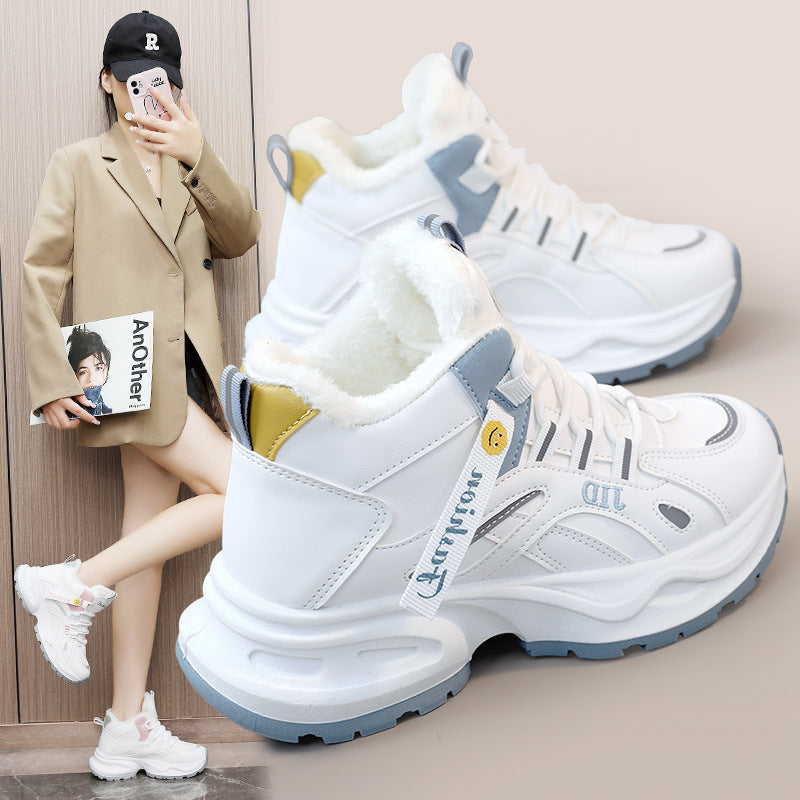 Damen Winterliche Sneaker Boots mit warmem Innenfutter und rutschfester Sohle R&B