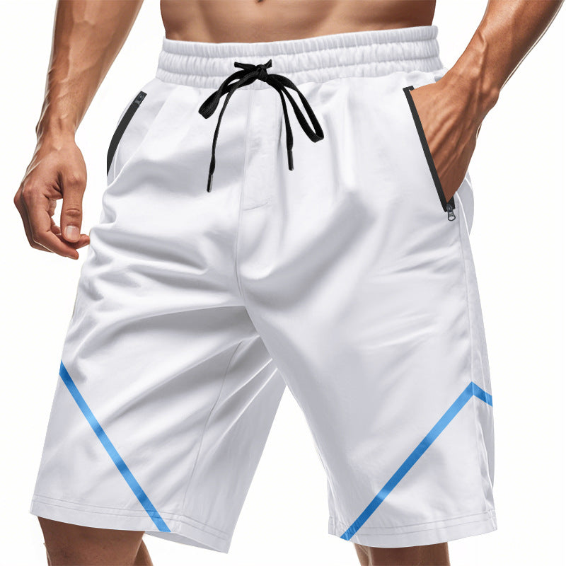 Herren Sportliche Shorts mit elastischem Bund und praktischen Reißverschlusstaschen R&B