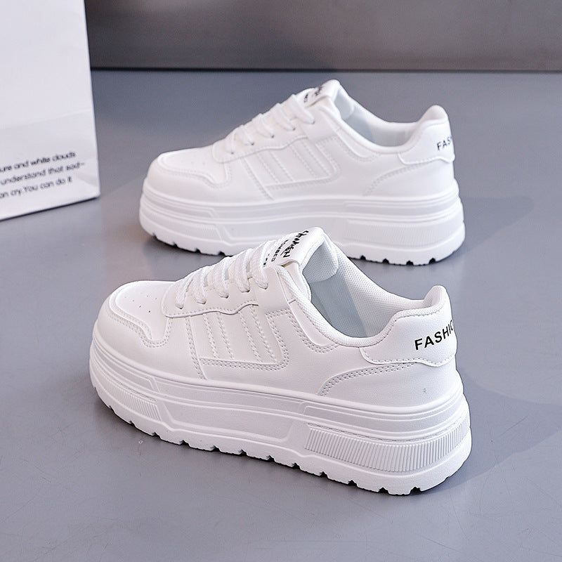 Damen Sneaker mit hohem Plateau und atmungsaktiver Oberfläche R&B