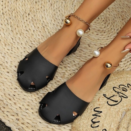 Damen modische offene Ballerinas R&B