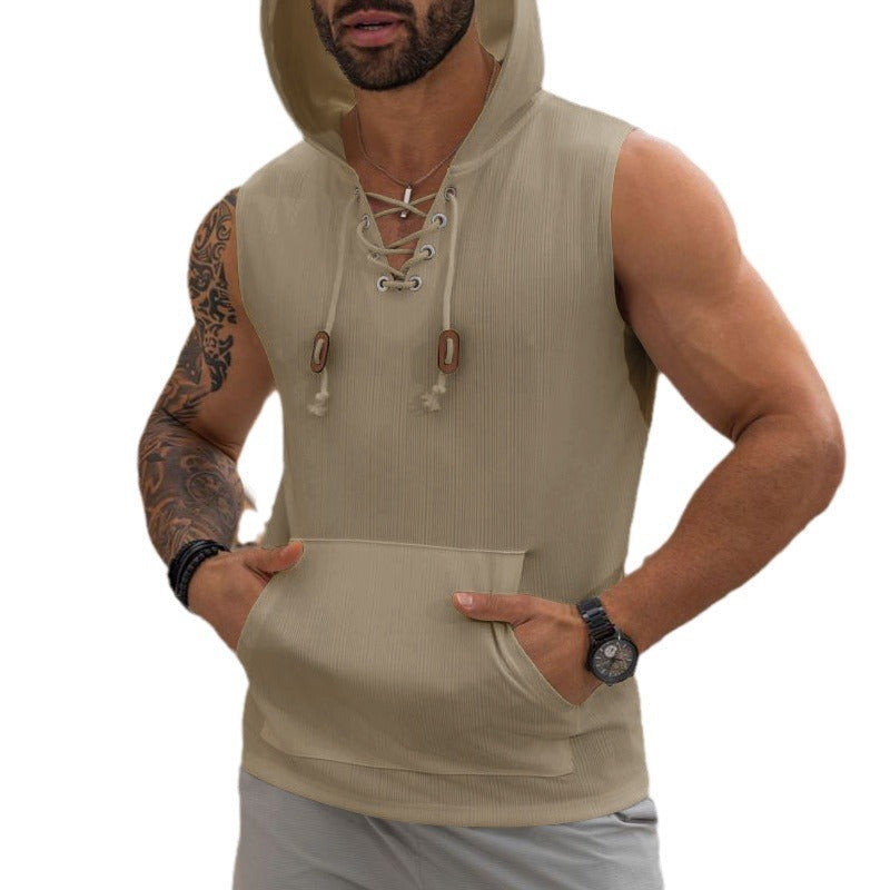 Herren Kapuzen-Workout-Shirt R&B