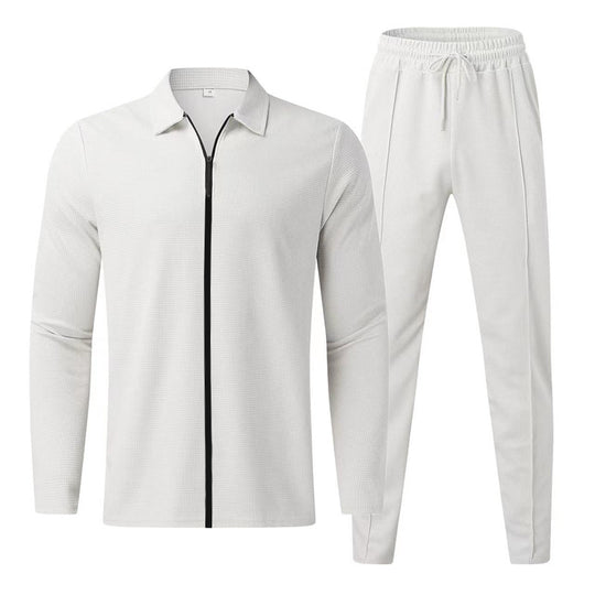 Herren Sportliches Zip-Up Set mit atmungsaktiver Struktur R&B