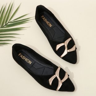 Damen elegante Ballerinas mit modischer Schleifen-Applikation R&B