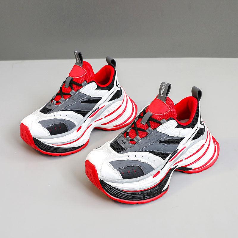 Damen Sportliche Chunky Sneakers mit ergonomischer Dämpfung und atmungsaktiver Mesh-Oberfläche R&B
