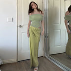 Damen elegantes Abendkleid mit schmalem Schnitt und transparenten Einsätzen R&B