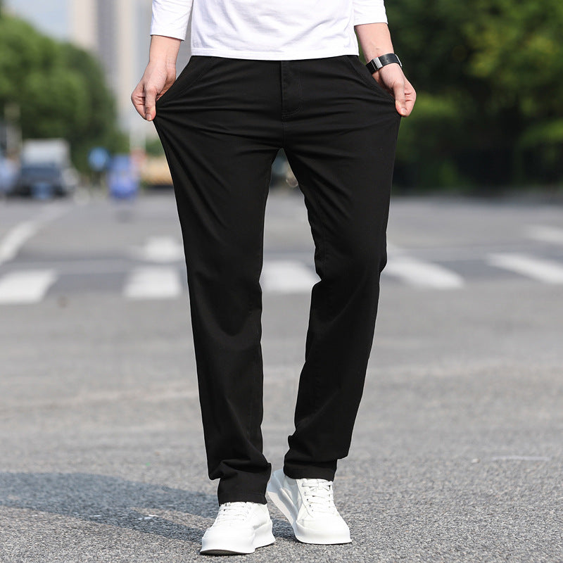 Herren Chinos mit schmalem Schnitt und elastischem Bund R&B