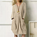 R&B | Lockere Baumwoll-kleid Mit Taschen
