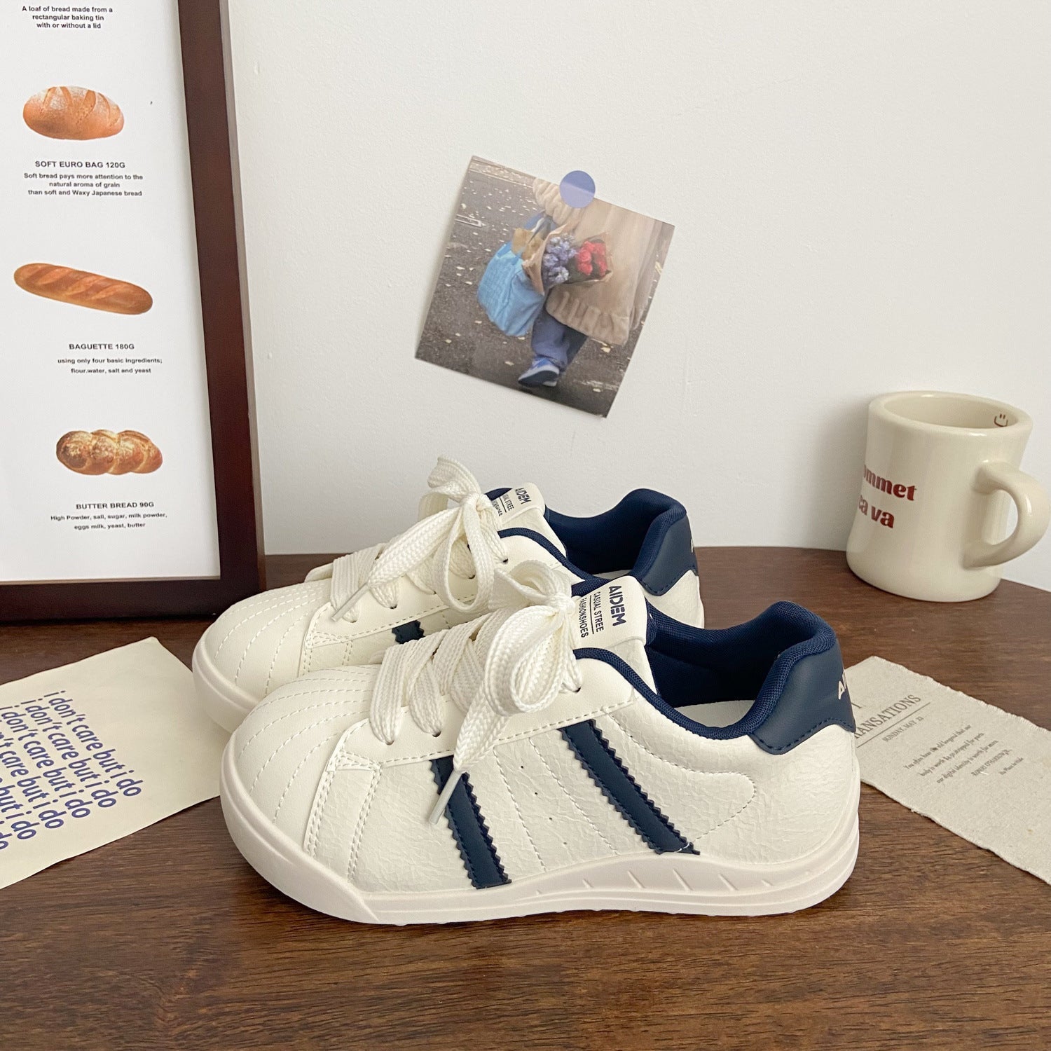 Damen Sportliche Freizeitsneaker mit strapazierfähigem Obermaterial und dämpfender Sohle