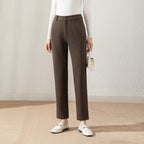 Damen klassische elegante Stoffhose