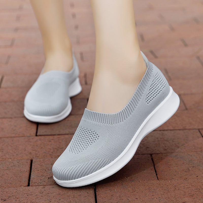 Damen nan nahtloser Slip-On Komfortschuh mit elastischem Maschenobermaterial und federleichter EVA-Laufsohle R&B