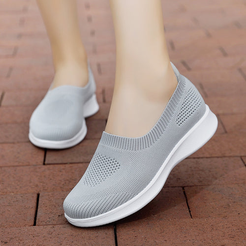 Damen nan nahtloser Slip-On Komfortschuh mit elastischem Maschenobermaterial und federleichter EVA-Laufsohle R&B