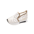 Damen Bequeme Wedge-Sneaker mit modischem Lattice-Design R&B