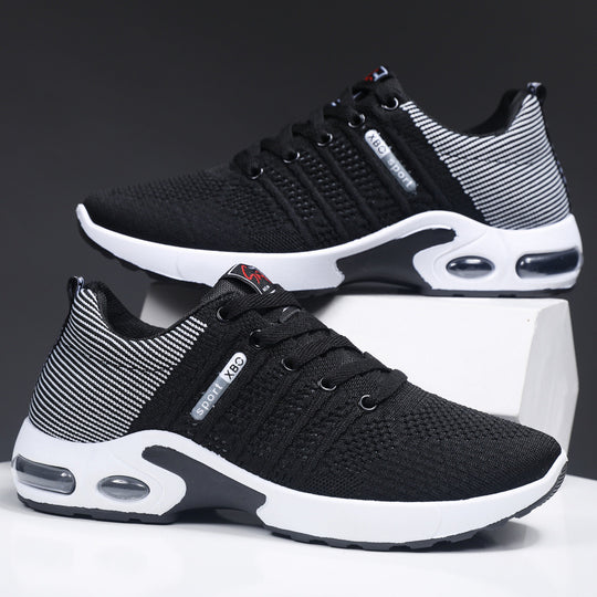 Damen Sportliche Sneakers mit atmungsaktiver Oberflächenstruktur und dämpfender Sohle R&B