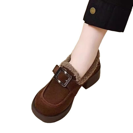 Damen Bequeme Stiefeletten mit komfortablem Innenfutter und dekorativem Schnallenverschluss R&B