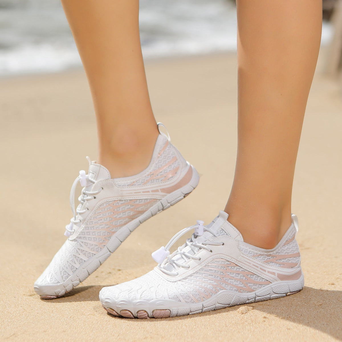 Damen flexible Sport-Sneaker mit innovative Schnürtechnologie und atmungsaktiven Eigenschaften
