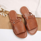 Damen Badesandalen mit geflochtenem Riemendesign und komfortablem Fußbett R&B