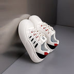Damen Modische Sneaker mit dicker Gummisohle und atmungsaktiven Einsätzen R&B