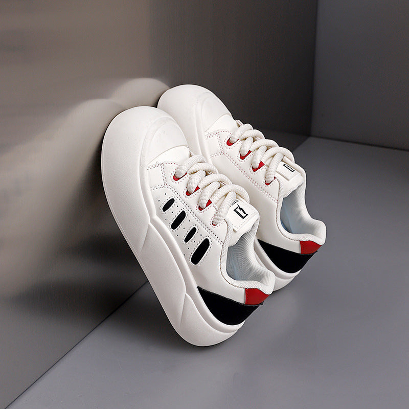 Damen Modische Sneaker mit dicker Gummisohle und atmungsaktiven Einsätzen R&B