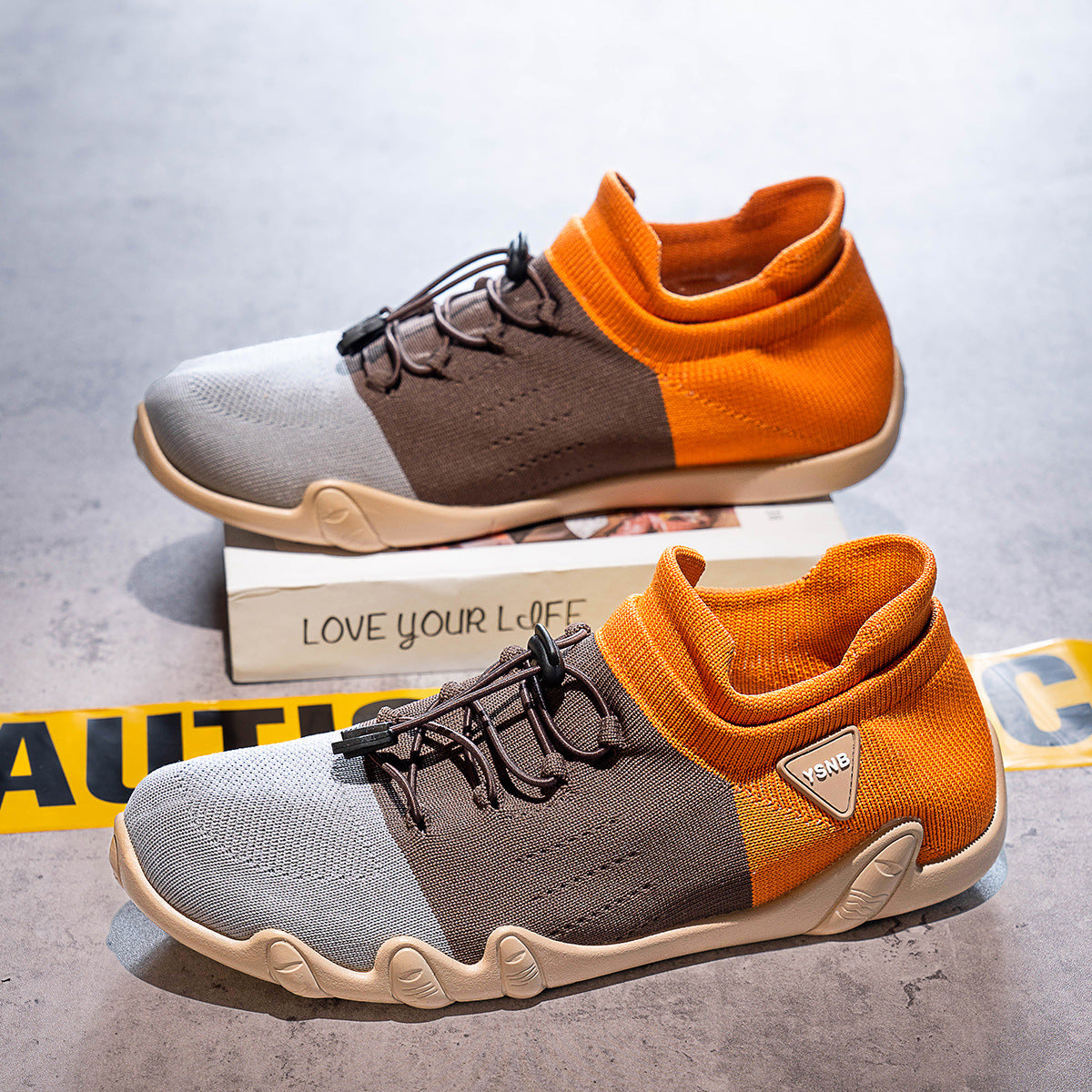 Damen Elastische Freizeitschuhe mit stoßdämpfender Sohle und atmungsaktivem Obermaterial R&B