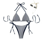 Damen Triangel-Bikini mit verstellbaren Schnürdetails R&B