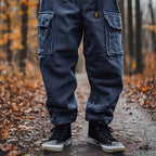 Herren bequeme Cargo-Hose mit seitlichen Taschen im lässigen Design
