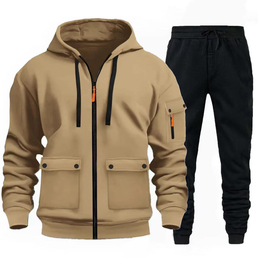 Herren sportlicher Jacke mit praktischen Taschen und Jogginghose R&B