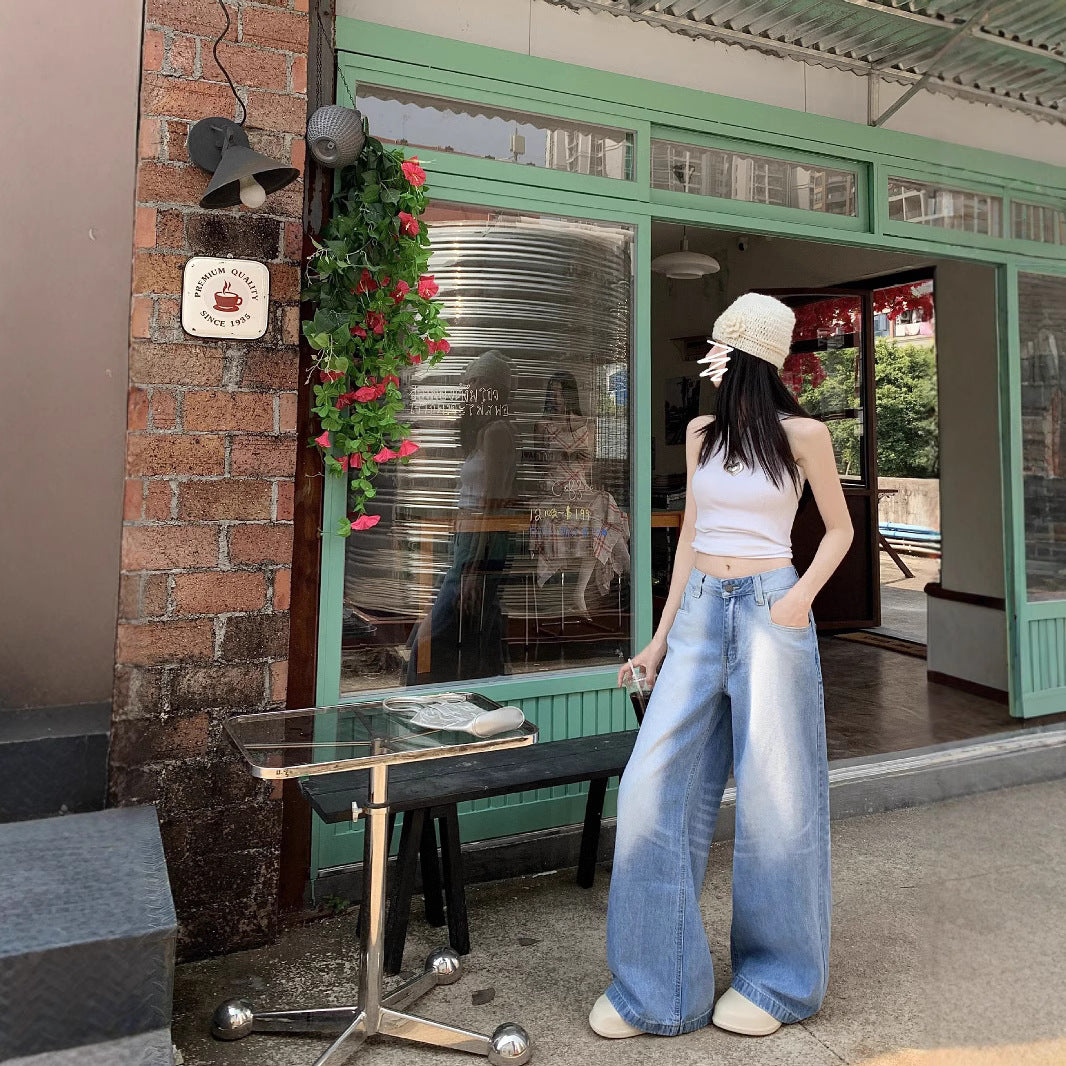 Damen Weite Jeanshose R&B