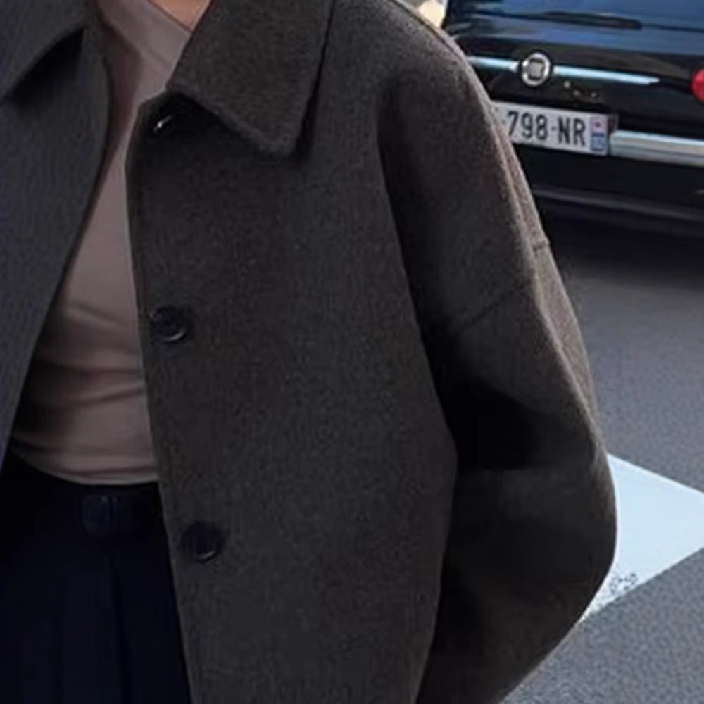 Damen Modische Oversized Jacke aus hochwertigem Wollgemisch R&B