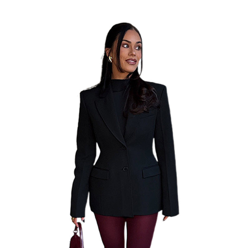 Damen Oversized Blazer mit strukturiertem Design und tailliertem Schnitt R&B