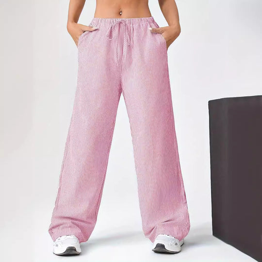 Damen weite Sommerhose mit seitlichen Taschen R&B