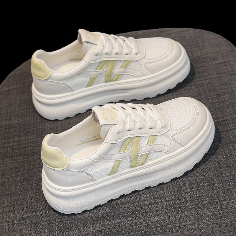 Damen Sportliche Sneaker mit bequemer Plateausohle und atmungsaktiver Obermaterialstruktur R&B