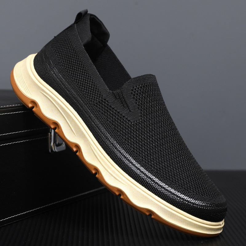 Damen Slip-On Freizeitschuhe mit atmungsaktivem Obermaterial und rutschfester Sohle