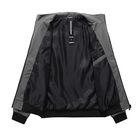 Herren sportive Übergangsjacke mit elastischen Bündchen und praktischen Reißverschlusstaschen R&B