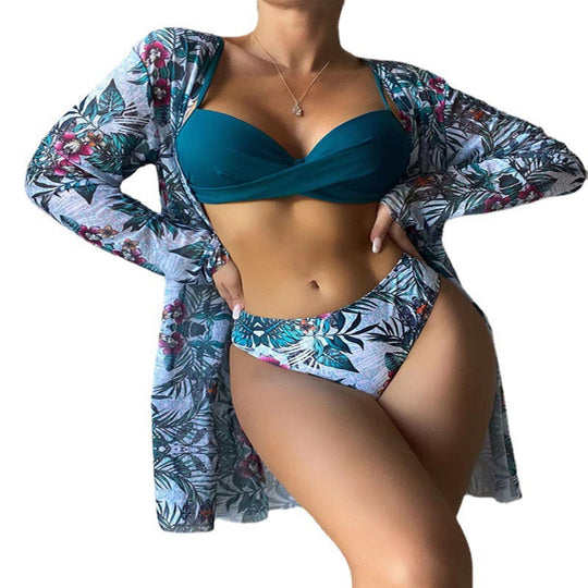 Damen Strandkleid mit floralen Mustern R&B