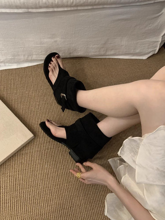 Damen modische Riemchen-Sandalen mit flexibler Sohle R&B
