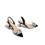 Damen Slingback-Pumps mit funkelndem Schmuckdetail R&B 1779862891