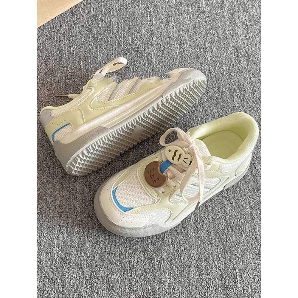 Damen Sportliche Sneaker mit atmungsaktiver Obermaterialstruktur