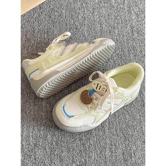 Damen Sportliche Sneaker mit atmungsaktiver Obermaterialstruktur R&B