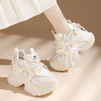 Damen Sportliche Lauf-Sneaker mit überdimensionaler Sohle und atmungsaktivem Mesh R&B