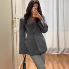 Damen Eleganter Oversized Blazer R&B