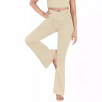 Damen lässige Bootcut-Leggings mit hohem Bund und atmungsaktivem Material R&B