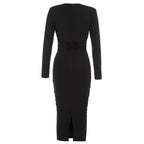 Damen Wickelkleid mit elegantem Schnitt und seitlichem Cut-Out R&B